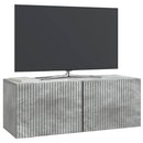 Væghængt TV-skab Betongrå 78,5 x 31 x 30 cm Konstrueret træ