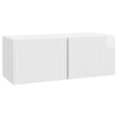 Væghængt TV-skab Vægmonteret Hvid højglans 78,5 x 31 x 30 cm