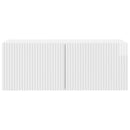 Væghængt TV-skab Vægmonteret Hvid højglans 78,5 x 31 x 30 cm