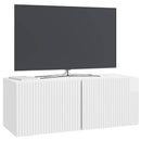 Væghængt TV-skab Vægmonteret Hvid højglans 78,5 x 31 x 30 cm
