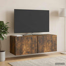 Væghængt TV-skab Røget eg 78,5 x 31 x 30 cm Konstrueret træ