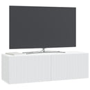 Væghængt TV-skab Hvid 98 x 31 x 30 cm Konstrueret træ