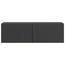 Væghængt TV-skab Sort 98 x 31 x 30 cm Konstrueret træ