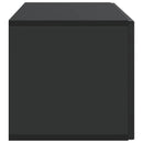Væghængt TV-skab Sort 98 x 31 x 30 cm Konstrueret træ