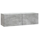 Væghængt TV-skab Betongrå 98 x 31 x 30 cm Konstrueret træ