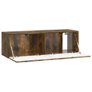 Væghængt TV-skab Røget eg 98 x 31 x 30 cm Konstrueret træ