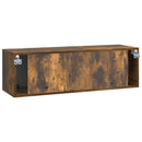 Væghængt TV-skab Røget eg 98 x 31 x 30 cm Konstrueret træ