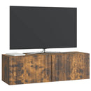 Væghængt TV-skab Røget eg 98 x 31 x 30 cm Konstrueret træ
