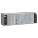 Væghængt TV-skab Grå sonoma-eg 98 x 31 x 30 cm Konstrueret træ
