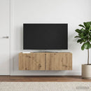 Væghængt TV-skab 98 x 31 x 30 cm Artisan-eg Konstrueret træ