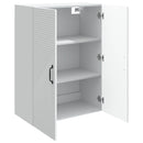 Vægmonteret skab Hvid 66 x 34,5 x 90 cm Konstrueret træ