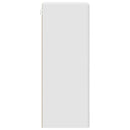 Vægmonteret skab Hvid højglans 66 x 34,5 x 90 cm