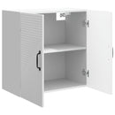 Vægmonteret skab Hvid højglans 59 x 31 x 60 cm Konstrueret træ