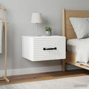 Væghængt Natbord 2 pcs Hvid 34,5 x 33 x 20 cm Konstrueret træ