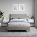 Væghængt Natbord 2 pcs Hvid 34,5 x 33 x 20 cm Konstrueret træ