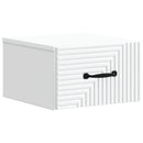 Væghængt Natbord 2 pcs Hvid 34,5 x 33 x 20 cm Konstrueret træ