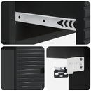 Væghængt Natbord 2 pcs Sort 34,5 x 33 x 20 cm Konstrueret træ