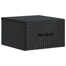 Væghængt Natbord 2 pcs Sort 34,5 x 33 x 20 cm Konstrueret træ