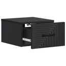 Væghængt Natbord 2 pcs Sort 34,5 x 33 x 20 cm Konstrueret træ