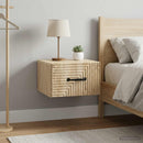 Væghængt Natbord med skuffe 2 pcs Sonoma-eg 34,5 x 33 x 20 cm