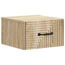 Væghængt Natbord med skuffe 2 pcs Sonoma-eg 34,5 x 33 x 20 cm