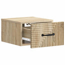 Væghængt Natbord med skuffe 2 pcs Sonoma-eg 34,5 x 33 x 20 cm