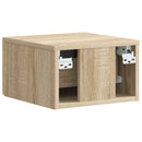 Væghængt Natbord med skuffe 2 pcs Sonoma-eg 34,5 x 33 x 20 cm