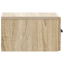 Væghængt Natbord med skuffe 2 pcs Sonoma-eg 34,5 x 33 x 20 cm