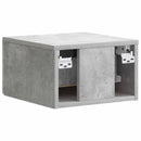 Væghængt Natbord med skuffe 2 pcs Betongrå 34,5 x 33 x 20 cm