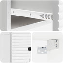 Væghængt Natbord 2 pcs Hvid højglans 34,5 x 33 x 20 cm