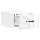Væghængt Natbord 2 pcs Hvid højglans 34,5 x 33 x 20 cm