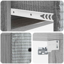Væghængt Natbord 2 pcs Grå sonoma-eg 34,5 x 33 x 20 cm