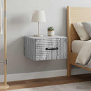 Væghængt Natbord 2 pcs Grå sonoma-eg 34,5 x 33 x 20 cm