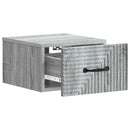Væghængt Natbord 2 pcs Grå sonoma-eg 34,5 x 33 x 20 cm