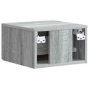 Væghængt Natbord 2 pcs Grå sonoma-eg 34,5 x 33 x 20 cm