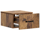 Væghængt Natbord med skuffe 2 pcs Gammelt træ 34,5 x 33 x 20 cm