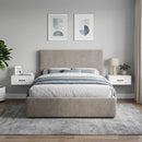 Væghængt Natbord 2 pcs Hvid 49 x 34,5 x 20 cm Konstrueret træ