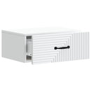 Væghængt Natbord 2 pcs Hvid 49 x 34,5 x 20 cm Konstrueret træ