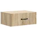 Væghængt Natbord med skuffe 2 pcs Sonoma-eg 49 x 34,5 x 20 cm