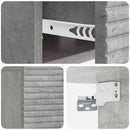Væghængt Natbord Betongrå 49 x 34,5 x 20 cm Konstrueret træ