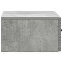 Væghængt Natbord Betongrå 49 x 34,5 x 20 cm Konstrueret træ
