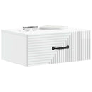 Væghængt Natbord 2 pcs Hvid højglans 49 x 34,5 x 20 cm