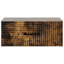 Væghængt Natbord med skuffe 2 pcs Røget eg 49 x 34,5 x 20 cm
