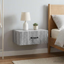 Væghængt Natbord 2 pcs Grå sonoma-eg 49 x 34,5 x 20 cm
