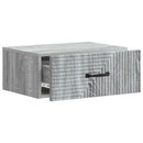 Væghængt Natbord 2 pcs Grå sonoma-eg 49 x 34,5 x 20 cm