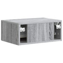 Væghængt Natbord 2 pcs Grå sonoma-eg 49 x 34,5 x 20 cm