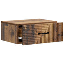 Væghængt Natbord med skuffe 2 pcs Gammelt træ 49 x 34,5 x 20 cm