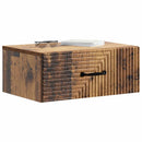 Væghængt Natbord med skuffe 2 pcs Gammelt træ 49 x 34,5 x 20 cm