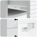Væghængt Natbord 2 pcs Hvid 34,5 x 33 x 40 cm Konstrueret træ