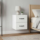 Væghængt Natbord 2 pcs Hvid 34,5 x 33 x 40 cm Konstrueret træ